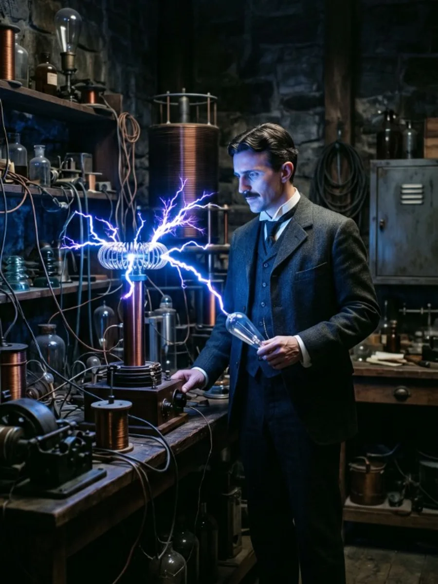Nikola Tesla — Inventore · Corrente alternata